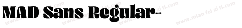 MAD Sans Regular字体转换